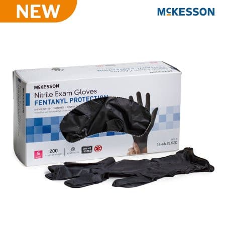 McKesson Confiderm® BLK Nitrile Black /