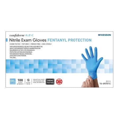 McKesson Confiderm® 6.8C 2X- Nitrile Fully Textured /
