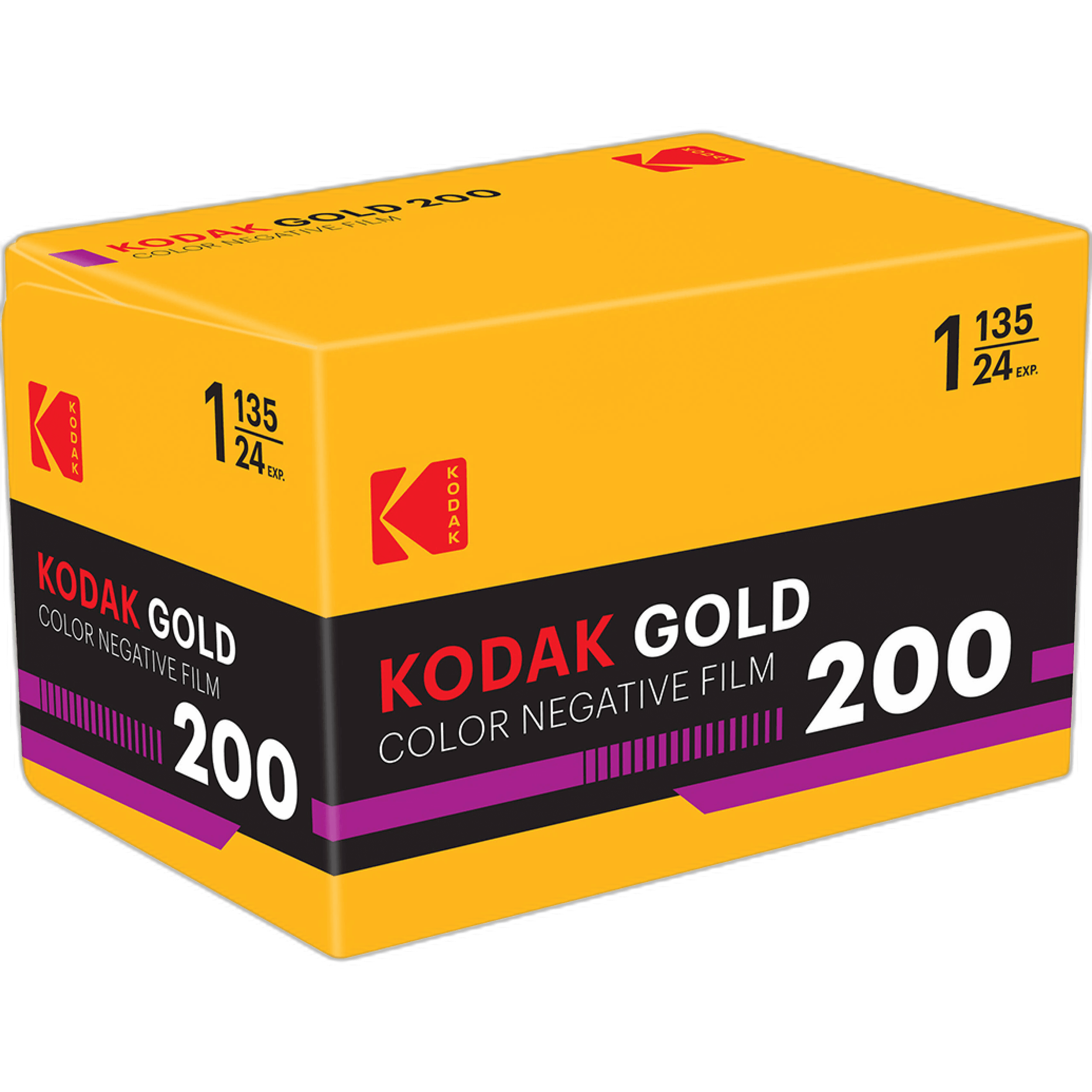Kodak Eastman GOLD 200 Color Negative Film (35mm Roll Film, 24 Exposures)