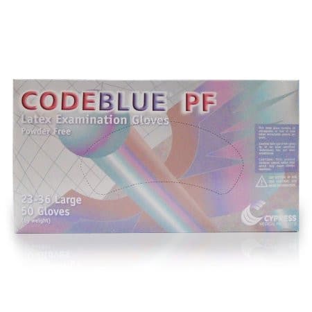 CODEBLUE® PF Latex Extended Cuff Length Fully Textured