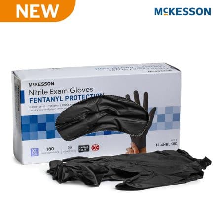 McKesson Confiderm® BLK Nitrile Black /
